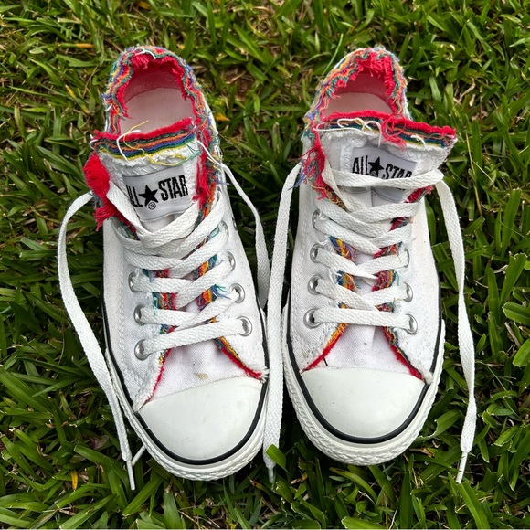Rainbow Converse All Stars EUC GENTLY WORN 🌈 Mens 5, Women’s 7 UNISEX - Picture 1 of 10